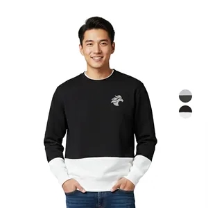 Micah Cut & Sew Colorblock Crewneck Sweatshirt | https://www.bestnamebadges.com
