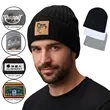 Value Knitted Stripe Beanie | https://www.bestnamebadges.com