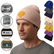Unisex Cuffed Knitted Beanie With Custom Logo | https://www.bestnamebadges.com
