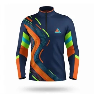 Sublimated Unisex Quarter Zip Pullover (Pique)
