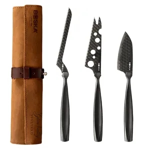 Boska Cheese Knife Set Monaco+ Dark | https://www.bestnamebadges.com