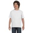 Gildan Youth Ultra Blend 50/50 Crew Neck Tee - White | https://www.bestnamebadges.com