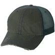 Mega Cap - Herringbone Unstructured Trucker Hat | https://www.bestnamebadges.com