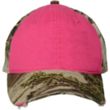 Ladies Frayed Camo Cap | https://www.bestnamebadges.com