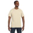 Hanes Authentic Tagless Tee - White/Neutral | https://www.bestnamebadges.com