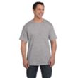 Hanes Beefy-T with Pocket - Light/Heather | https://www.bestnamebadges.com