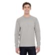Hanes Long Sleeve Beefy-T - Dark/Color | https://www.bestnamebadges.com