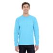 Hanes Long Sleeve Beefy-T - Dark/Color | https://www.bestnamebadges.com