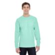 Hanes Long Sleeve Beefy-T - Dark/Color | https://www.bestnamebadges.com