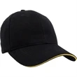 Heavyweight Washed Brushed Twill Sandwich Cap | https://www.bestnamebadges.com