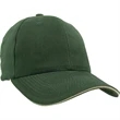 Heavyweight Washed Brushed Twill Sandwich Cap | https://www.bestnamebadges.com