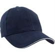 Heavyweight Washed Brushed Twill Sandwich Cap | https://www.bestnamebadges.com