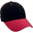 Heavyweight Washed Brushed Twill Cap - Two Tone | https://www.bestnamebadges.com