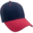 Heavyweight Washed Brushed Twill Cap - Two Tone | https://www.bestnamebadges.com
