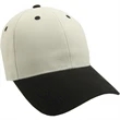 Heavyweight Washed Brushed Twill Cap - Two Tone | https://www.bestnamebadges.com