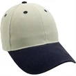 Heavyweight Washed Brushed Twill Cap - Two Tone | https://www.bestnamebadges.com