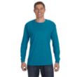 Jerzees 50/50 Long Sleeve Tee - Dark/Color | https://www.bestnamebadges.com