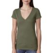 Next Level Ladies' Triblend Deep V-Neck Tee | https://www.bestnamebadges.com