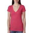 Next Level Ladies' Triblend Deep V-Neck Tee | https://www.bestnamebadges.com