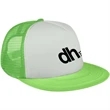Flat Bill Trucker Cap | https://www.bestnamebadges.com