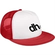 Flat Bill Trucker Cap | https://www.bestnamebadges.com