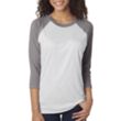 Next Level Unisex Triblend 3/4 Sleeve Raglan Tee | https://www.bestnamebadges.com