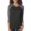 Next Level Unisex Triblend 3/4 Sleeve Raglan Tee | https://www.bestnamebadges.com