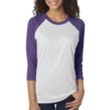 Next Level Unisex Triblend 3/4 Sleeve Raglan Tee | https://www.bestnamebadges.com