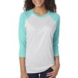 Next Level Unisex Triblend 3/4 Sleeve Raglan Tee | https://www.bestnamebadges.com