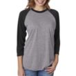 Next Level Unisex Triblend 3/4 Sleeve Raglan Tee | https://www.bestnamebadges.com