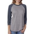 Next Level Unisex Triblend 3/4 Sleeve Raglan Tee | https://www.bestnamebadges.com