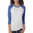 Next Level Unisex Triblend 3/4 Sleeve Raglan Tee | https://www.bestnamebadges.com