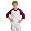 Sport-Tek Youth Colorblock Raglan Jersey - Dark/All | https://www.bestnamebadges.com