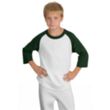 Sport-Tek Youth Colorblock Raglan Jersey - Dark/All | https://www.bestnamebadges.com