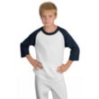 Sport-Tek Youth Colorblock Raglan Jersey - Dark/All | https://www.bestnamebadges.com