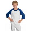 Sport-Tek Youth Colorblock Raglan Jersey - Dark/All | https://www.bestnamebadges.com