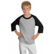 Sport-Tek Youth Colorblock Raglan Jersey - Dark/All | https://www.bestnamebadges.com