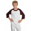 Sport-Tek Youth Colorblock Raglan Jersey - Dark/All | https://www.bestnamebadges.com