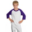 Sport-Tek Youth Colorblock Raglan Jersey - Dark/All | https://www.bestnamebadges.com