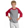 Sport-Tek Youth Colorblock Raglan Jersey - Dark/All | https://www.bestnamebadges.com
