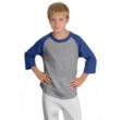 Sport-Tek Youth Colorblock Raglan Jersey - Dark/All | https://www.bestnamebadges.com