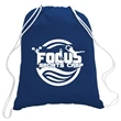5.5 oz. Cotton Canvas Drawstring Cinch Backpack | https://www.bestnamebadges.com