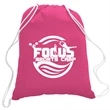 5.5 oz. Cotton Canvas Drawstring Cinch Backpack | https://www.bestnamebadges.com