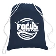 5.5 oz. Cotton Canvas Drawstring Cinch Backpack | https://www.bestnamebadges.com