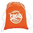 5.5 oz. Cotton Canvas Drawstring Cinch Backpack | https://www.bestnamebadges.com