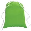 5.5 oz. Cotton Canvas Drawstring Cinch Backpack | https://www.bestnamebadges.com