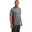 Sport-Tek Heather Colorblock Contender Tee - Dark/All | https://www.bestnamebadges.com