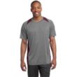 Sport-Tek Heather Colorblock Contender Tee - Dark/All | https://www.bestnamebadges.com