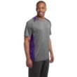 Sport-Tek Heather Colorblock Contender Tee - Dark/All | https://www.bestnamebadges.com