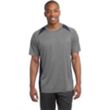 Sport-Tek Heather Colorblock Contender Tee - Dark/All | https://www.bestnamebadges.com